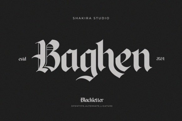 Baghen Blackletter Font for Campaign Design and Brand Identity