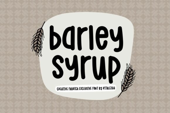 Barley Syrup: A Cozy Handwritten Font for Social Media Campaigns