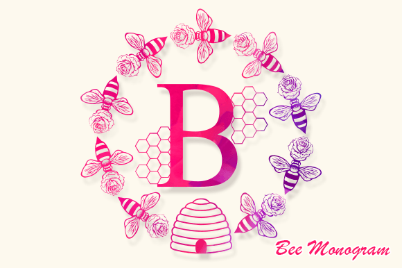 Bee Monogram: A Decorative Font for Elegant Business Branding