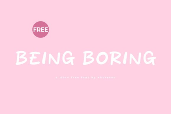Being Boring Font for Web Design