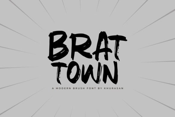 Brat Town Font for Creative Projects