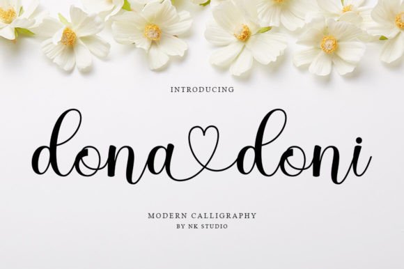 Dona Doni: A Modern Calligraphy Script Font for Editorial Design