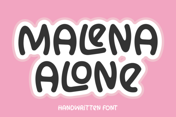 Malena Alone: A Bold Handwritten Font for Small Business Branding