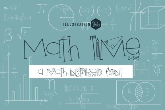 Math Time Font for Creative Projects