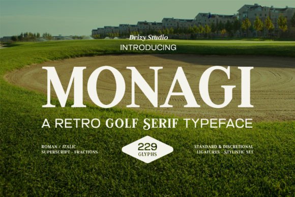Monagi Serif Typeface for Refined Brand Identities