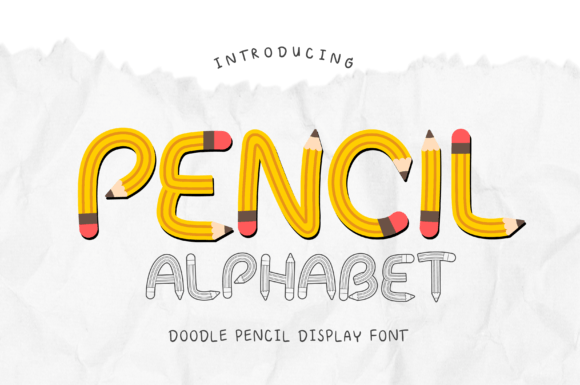 Pencil Alphabet Font for Creative Campaigns