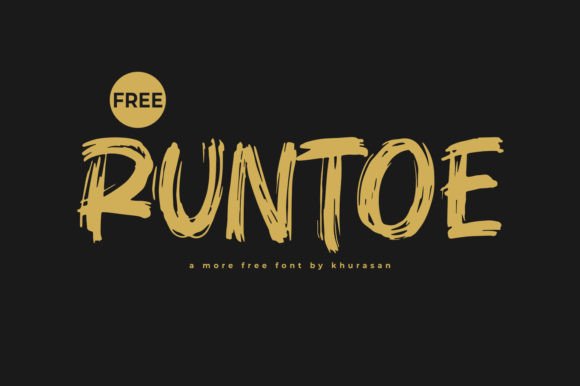 Runtoe: Modern Brush Font for Creative Projects