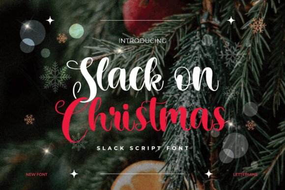 Slack on Christmas Font