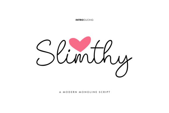 Slimthy Script Font: A Modern Handwritten Typeface