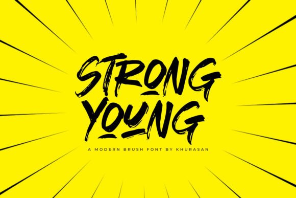 Strong Young Font for Creative Design