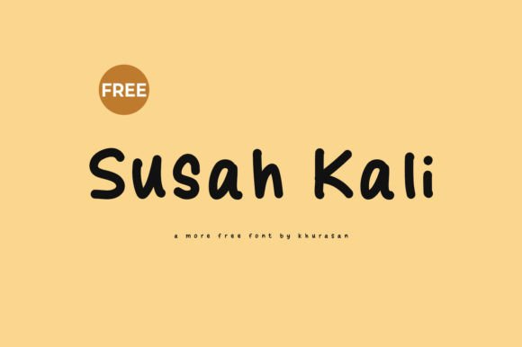 Susah Kali Font for Creative Projects