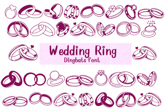 Wedding Ring: A Romantic Dingbats Font for Handmade Creations